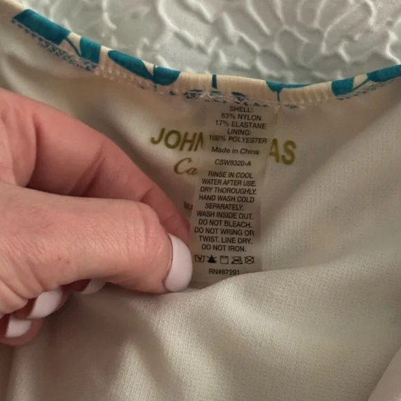 JOHNNY WAS Ellyo Twisted Halter One-Piece Swimsuit Small - Picture 5 of 9